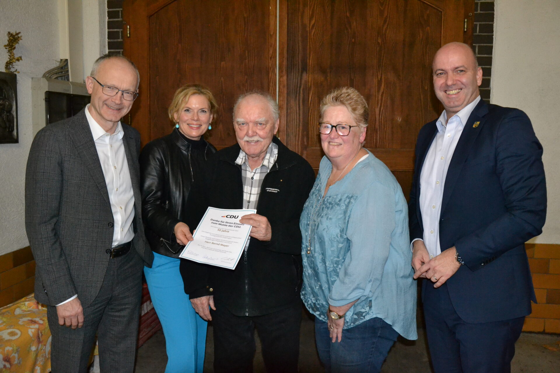 50 Jahre in der CDU – Ehrung Bernd Mayer